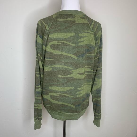 Camo Crew Neck Sweatshirt KC Sz Small - Picture 2 of 9